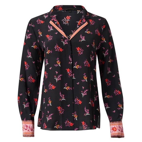 Kobi Halperin Tops - Kobi Halperin Neo Silk Contrast Print Blouse, NWT, Size S